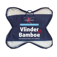 Lucovitaal Vlinderkussen Bamboe - Wit - Traagschuim - Ergonomisch - Anti-allergie