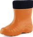 Ladeheid Bottes de pluie enfant - Caoutchouc - avec doublure intérieure - EVA - Doublure intérieure lavable - LA-KL-EVA-Kids - Orange - 29