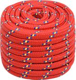 vidaXL Multifunctioneel touw 20 mm 50 m Rood PP