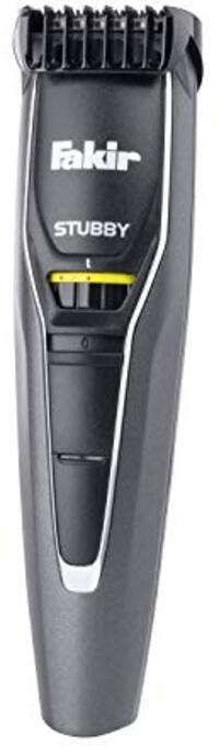Fakir Stubby Scheerapparaat op batterijen voor mannen, haarscheerapparaat en lichaamtrimmer, voor droog of nat scheren, met 20 trimstanden en tot 40 minuten gebruiksduur, antraciet