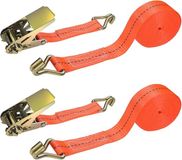Set de 3 sangles à cliquet avec crochets 2×2,5 cm - sangle de chargement robuste pour fret et transport