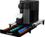 KitchenBrothers Porte-capsules - Porte-capsules - 60 Capsules - Porte-tasses - Avec tiroir - Verre - Inox/Noir
