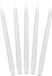 Merkloos Partydeco Dinerkaarsen - Mat Wit - 10 Stuks - 24 cm