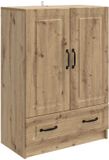 vidaXL Dressoir Artisanaal eiken 66 x 34,5 x 92 cm Bewerkt hout