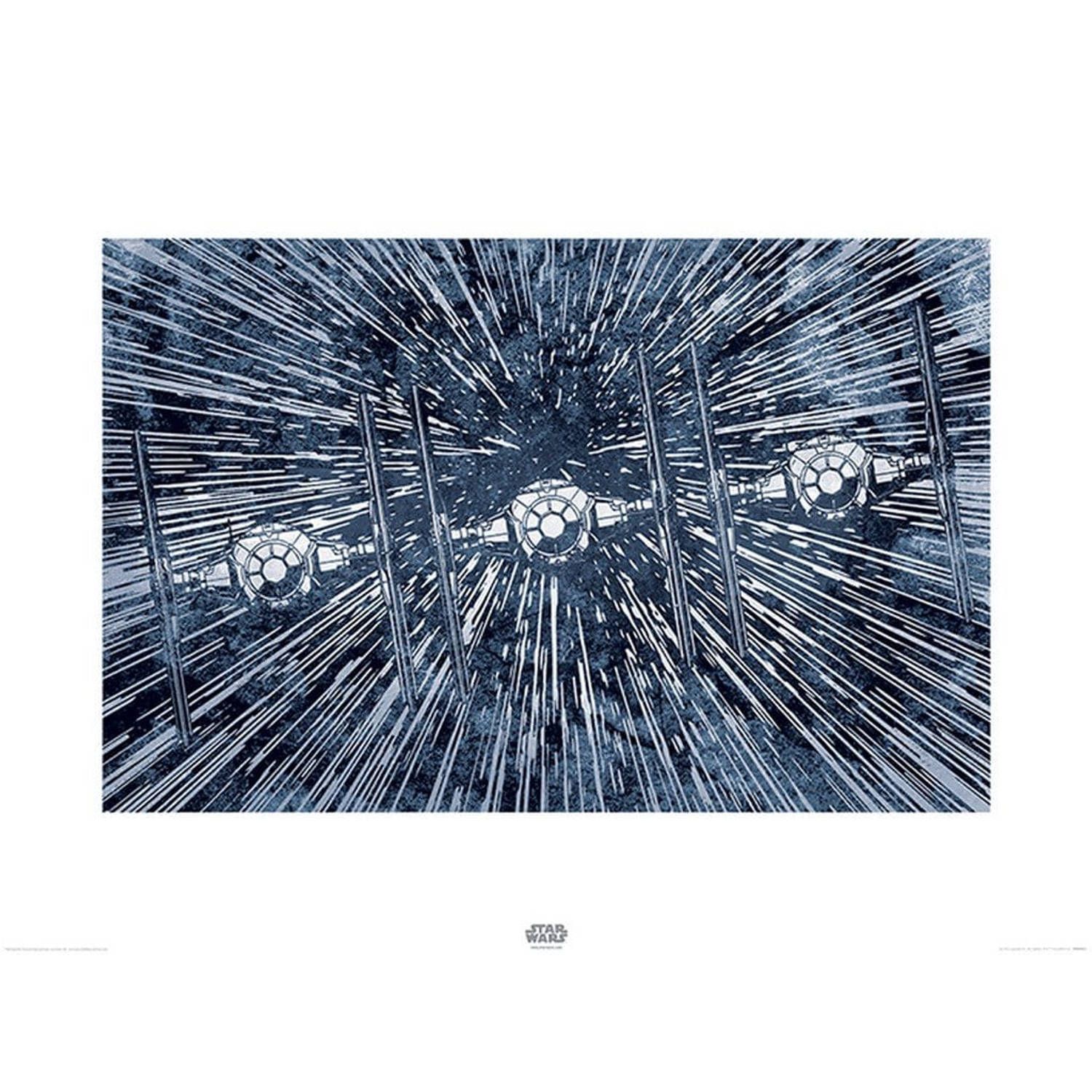 Pyramid Panda Pyramid Star Wars Episode VII Tie Fighters Kunstdruk 80x60cm