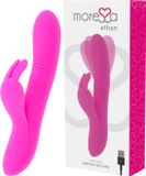 Amoressa Moressa Ethan Premium - Rabbit Vibrator - Siliconen - USB Herlaadbaar - Roze