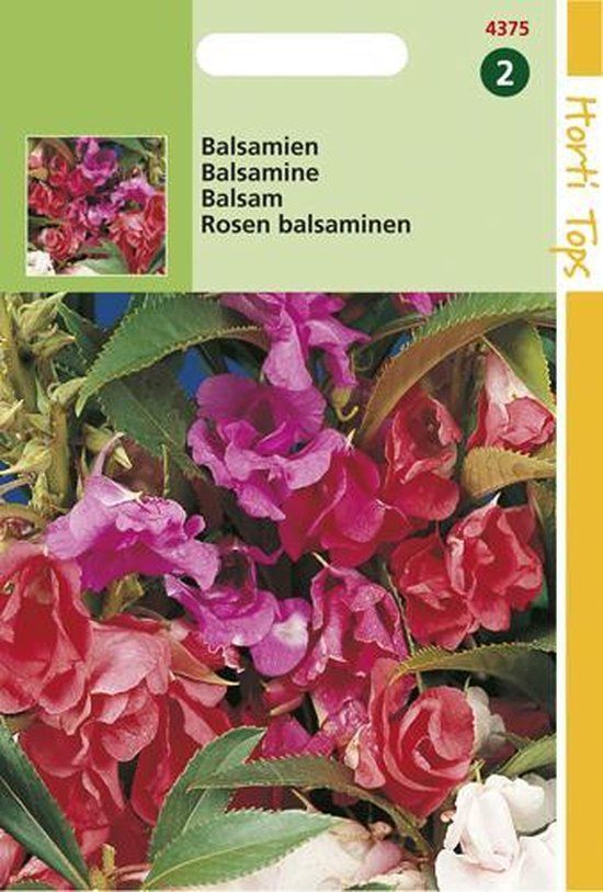 Hortitops Zaden - Impatiens Balsamina (Balsamine) Dubbelbl. Gemengd
