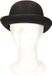 Merkloos Bolhoed voor kinderen - carnaval verkleed hoed - zwart - polyester - unisex