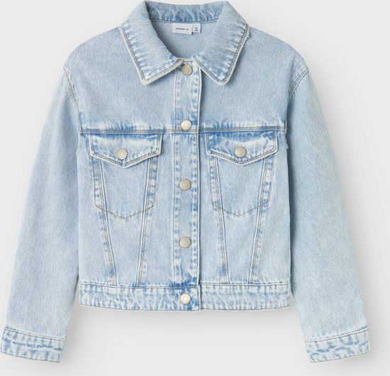 Name it Spijkerjas Regular fit Kinderen Lichtblauw Gebleekt Denim