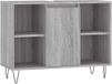 vidaXL Waschbeckenunterschrank, grau Sonoma, 80x33x60 cm, Holzfaser