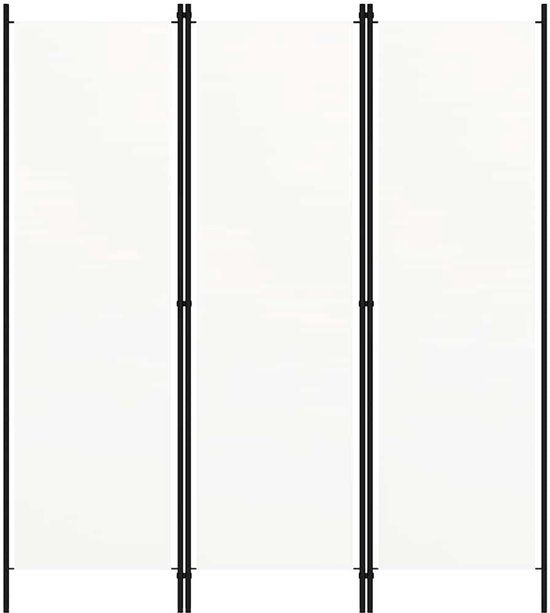 vidaXL Kamerscherm met 3 panelen 150x180 cm wit