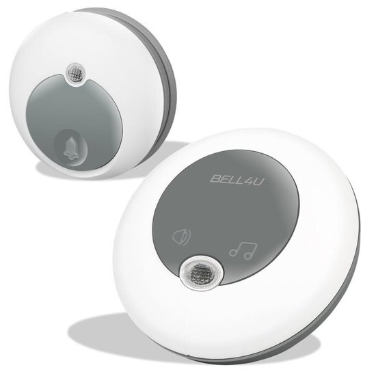 Bell4U Bell4UÂ® draadloze deurbel - batterijen niet nodig zijn - kinetische energieopwekking - plug & play