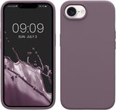 kwmobile telefoonhoesje geschikt voor Apple iPhone 17e / iPhone 16e - Hoesje met siliconen coating - Smartphone case in Bleke iris