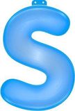 Merkloos Opblaasbare letter S blauw