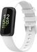 Strap-it 3 siliconen bandje - wit - Maat S