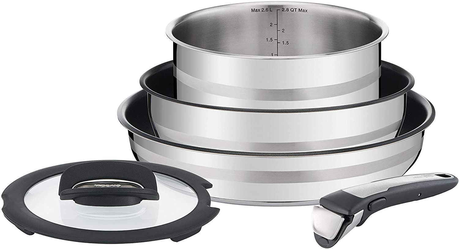 Tefal Jamie Oliver Ingenio Pannenset - 5-delig - Roestvrijstaal
