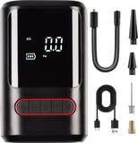 Elektrische Fietspomp - Draagbare Compressor - Zwart - 10.3 bar - LED Display - Geschikt voor diverse fietstypes