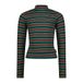Vingino Icon Stripe Top Col Tops & T-shirts Meisjes - Shirt - Donkergroen - Maat 152