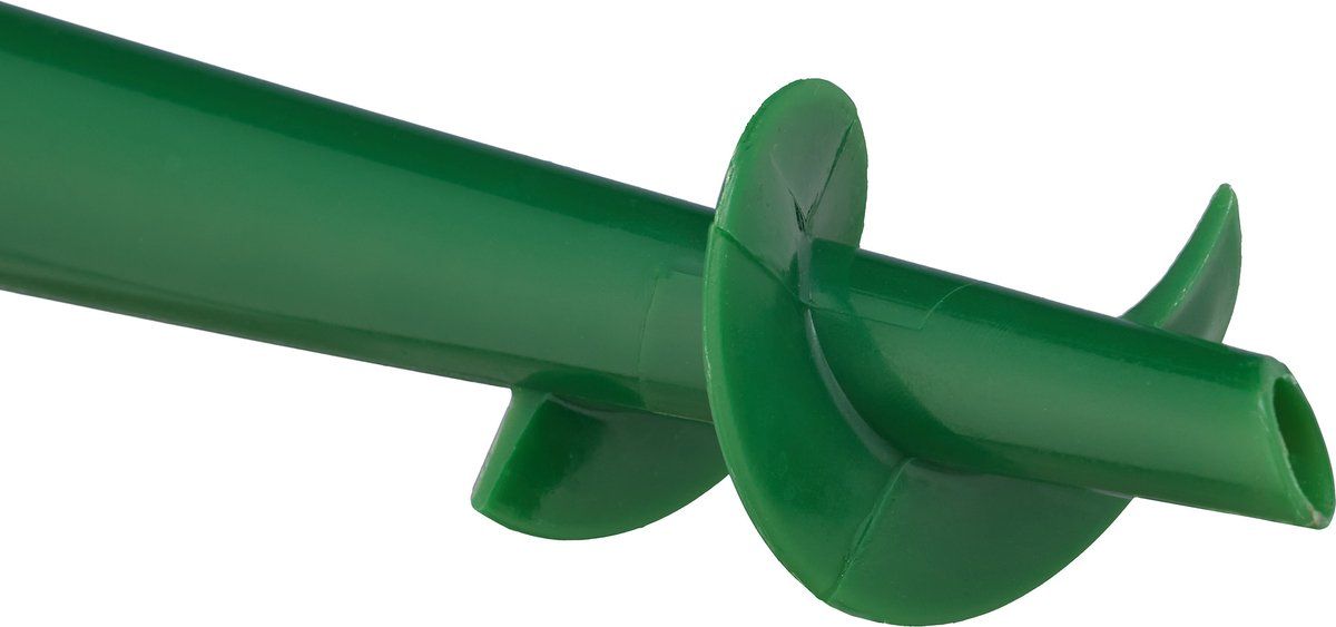 Relaxdays parasolhouder grondboor - parasolboor - met greep - donkergroen