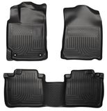 Husky Liners Weatherbeater Floor Mats | Fits 2012-2017 Toyota Camry | Voorzijde & 2e rij, 3-pc Black - 98901