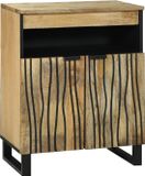 vidaXL Dressoir Naturel Massief Mangohout 60 x 33 x 75 cm