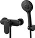 Ibenzoa® Stylish matte black shower faucet with multifunctional hand shower and adjustable water jet options