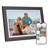 Dragon Touch Digitale fotolijst, 10,1 inch, wifi, 32 GB geheugen, IPS-HD-touchscreen, automatische rotatie, direct delen van foto's/video's, familie en vrienden, zwart