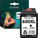 Evoke HP 650 Zwart XL Inktcartridge | 20 ml | 1200 pagina's
