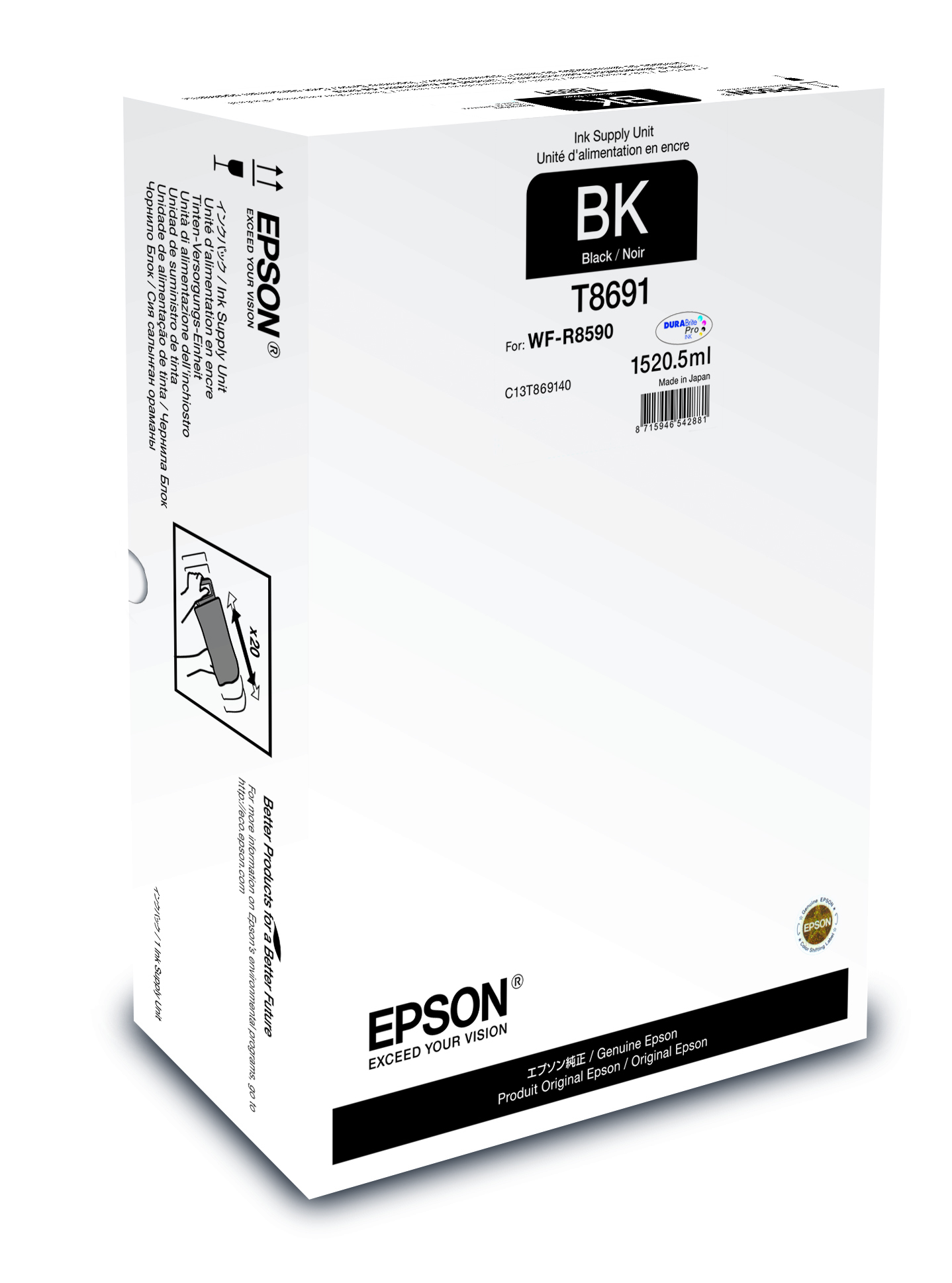 Epson Black XXL Ink Supply Unit single pack / zwart