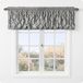 VCNY Home - Valance, raambekleding met gordijnroedehouder, moderne woondecoratie (Carmen Grey, 152 x 51 cm)