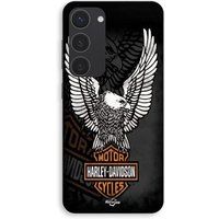 Maniacase Coque Pour Samsung Galaxy S23 Plus Harley Davidson mini poster logo Aigle