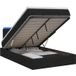 Maison Exclusive Lit Ottoman exclusif, avec matelas et éclairage LED noir, dimensions 120 x 190 cm, revêtement en tissu