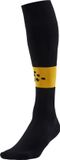 Craft Squad Contrast Voetbalkousen - Zwart / Geel | Maat: 37/39