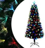 vidaXL Kunstkerstboom Groen 210 cm PVC