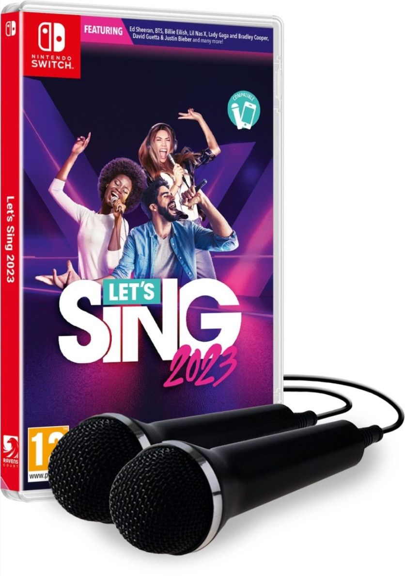 Plaion Let's Sing 2023 + 2 Microphones - Nintendo Switch