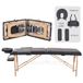YOUNIKE Professionele opvouwbare massagetafel, 60 cm, zwart