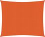 vidaXL Zonnezeil 160 g/m² 2,5x2,5 m HDPE Oranje