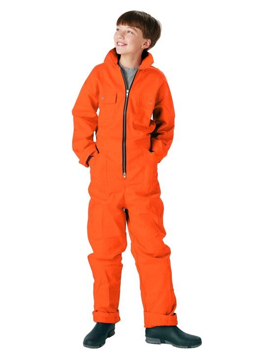 StÃ¸rvik Kinderoverall Unisex 100% katoen Oranje - Maat 128 - NICKY