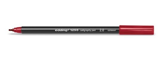 Edding 1255 Kalligrafiestift 2,0 Karmijn - zwart, rood