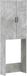 vidaXL Toiletkast HOORN Betongrijs 66 x 25,5 x 190 cm Bewerkt hout
