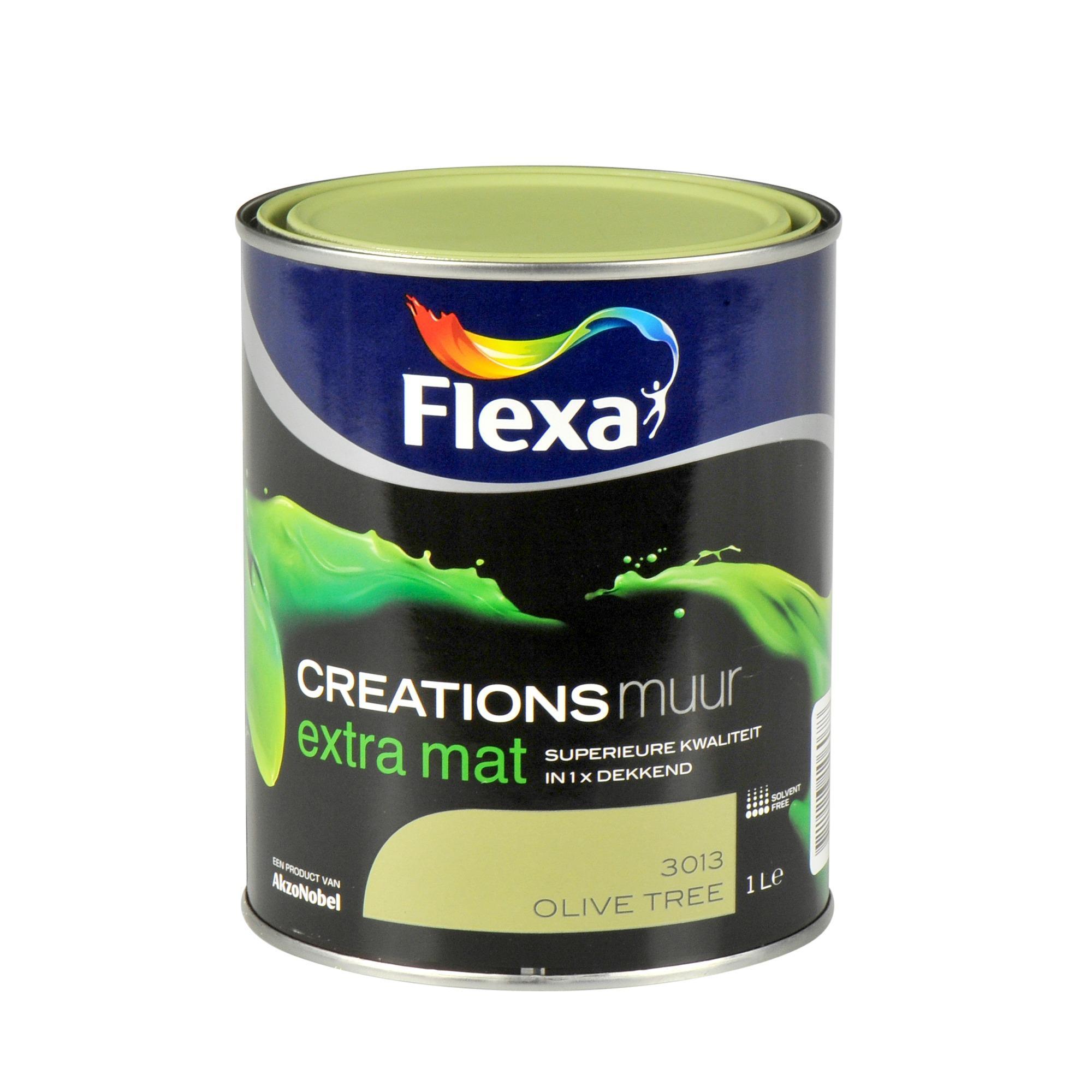 FLEXA Creations muurverf olive tree extra mat 1 liter