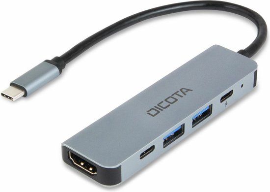 Dicota USB-C Dockingstation Universeel Zilver