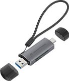 Conceptronic BIAN05G lecteur de carte mémoire USB 3.2 Gen 1 (3.1 Gen 1) Type-A/Type-C gris