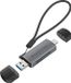 Conceptronic BIAN05G lecteur de carte mémoire USB 3.2 Gen 1 (3.1 Gen 1) Type-A/Type-C gris