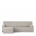 Eysa Bi-elastische bankhoes voor chaise longue, met korte arm aan de linkerkant, kleur linnen, design Harlem