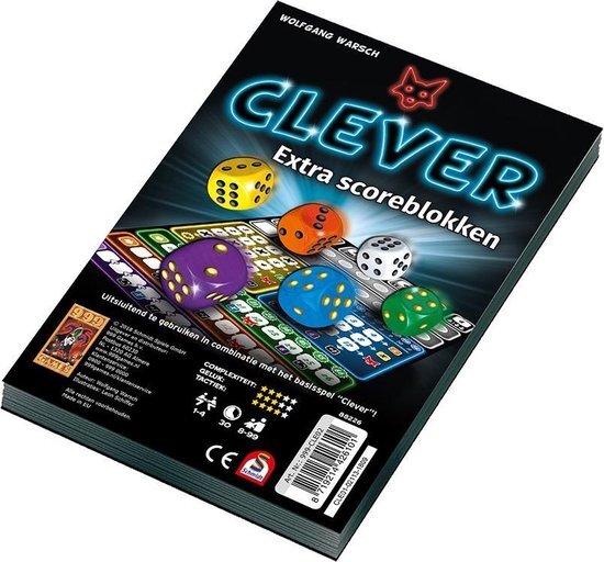 999 Games Clever Scoreblok 2 stuks