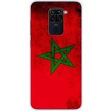 Xiaomi Drapeau maroc bedrukt siliconen hoesje compatibel met Redmi Note 9