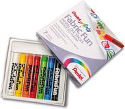 Pentel Craie textile PTS7 Boîte 7 Couleurs