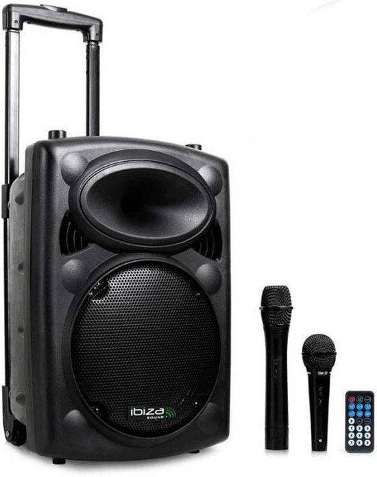 Ibiza Sound PORT8VHF-BT - Mobiele geluidsinstallatie - 400W - Zwart