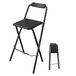 Spetebo tabouret de bar pliable, noir